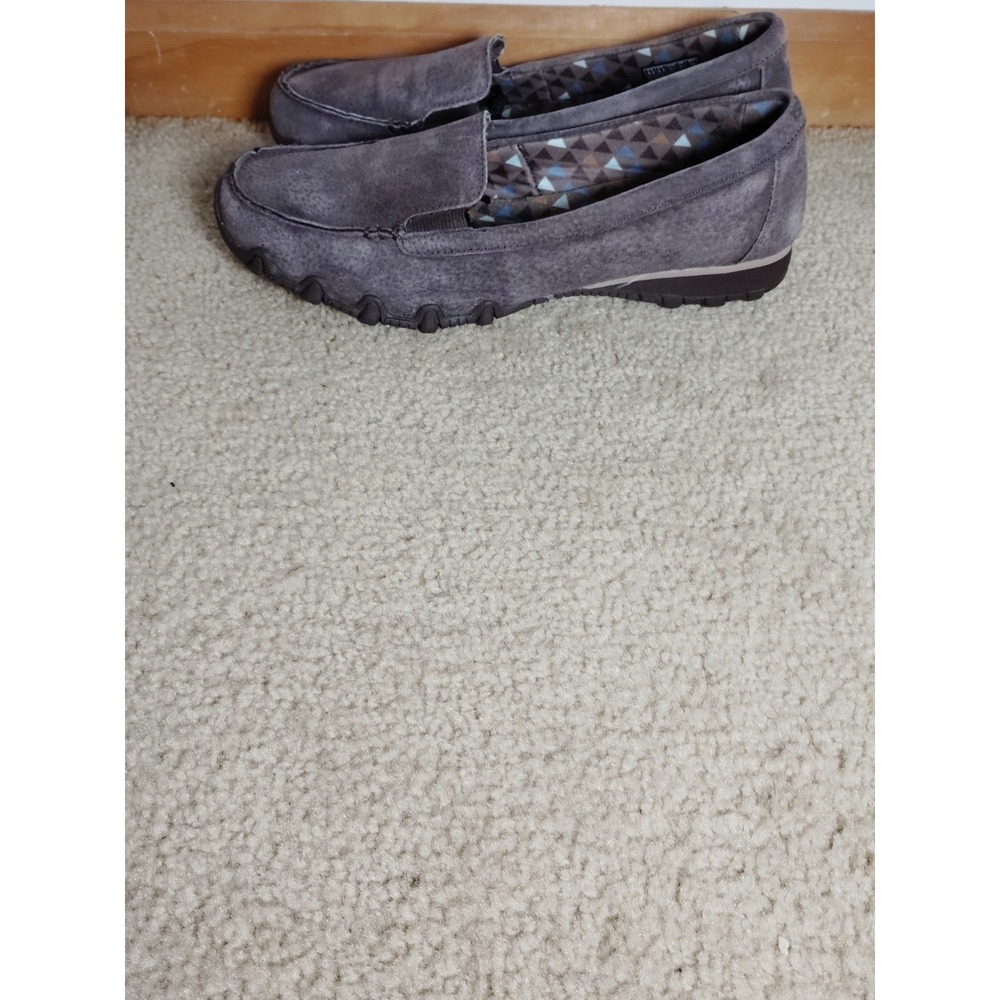 Skechers Breathe Easy Women 9.5 Suede Moccasin Slip-On Relaxed Fit Comfort Shoes - Picture 9 of 15